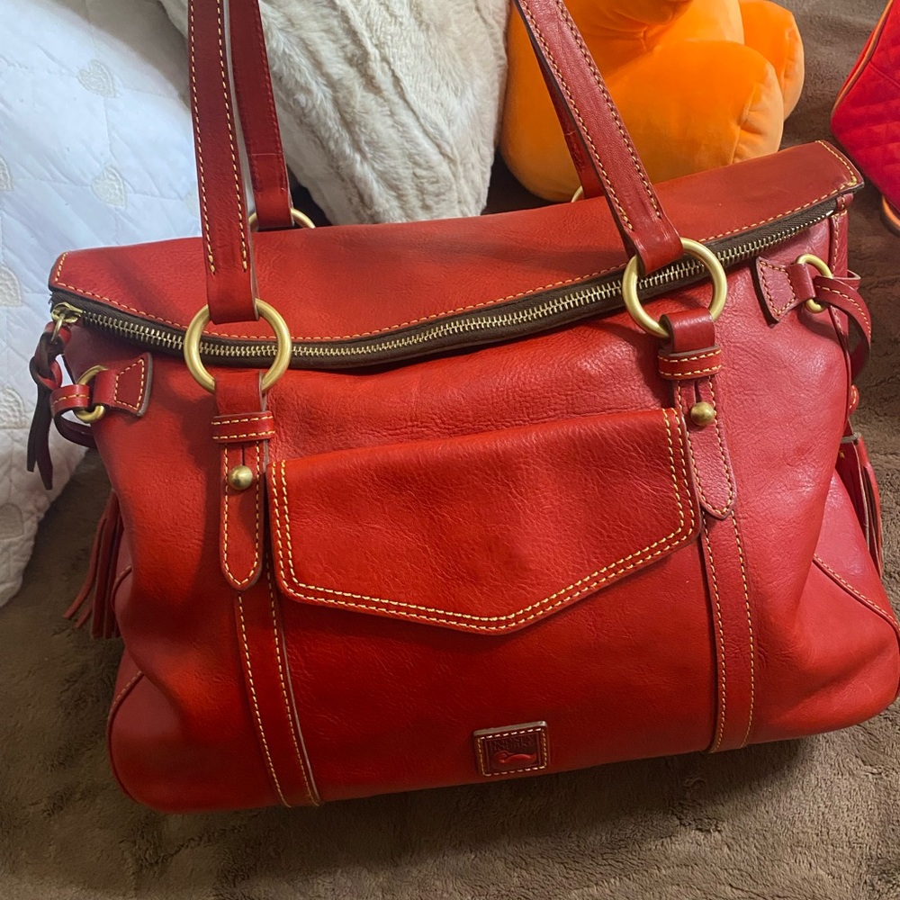 Dooney and Bourke smith bag Red Leather Shoulder Bag